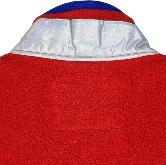 Patagonia Synchilla Marsupial Half Zip Pullover Fire Red 65521 Kids Large - Picture 6 of 9